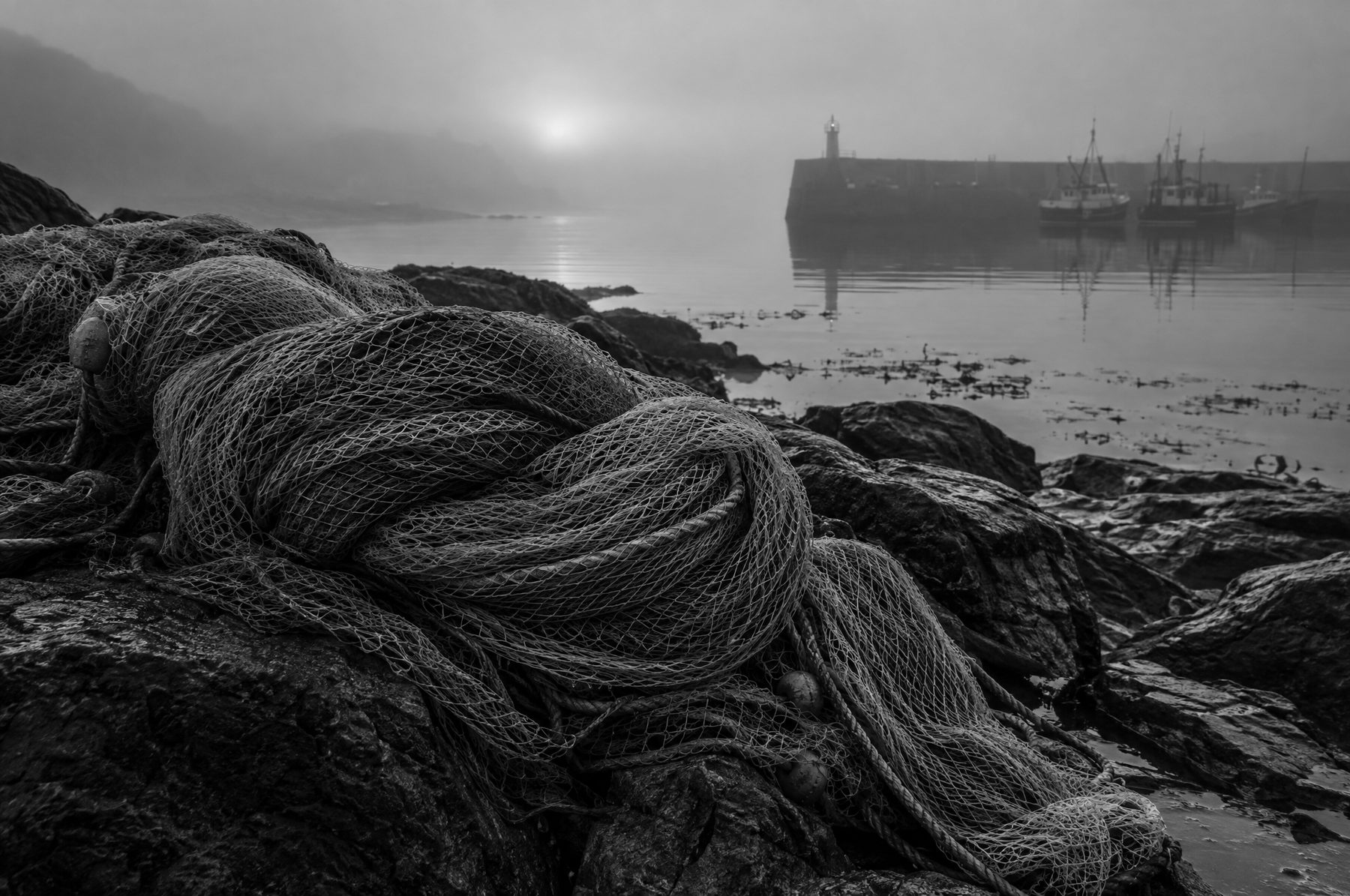 Illustrative — reclaimed fishing nets