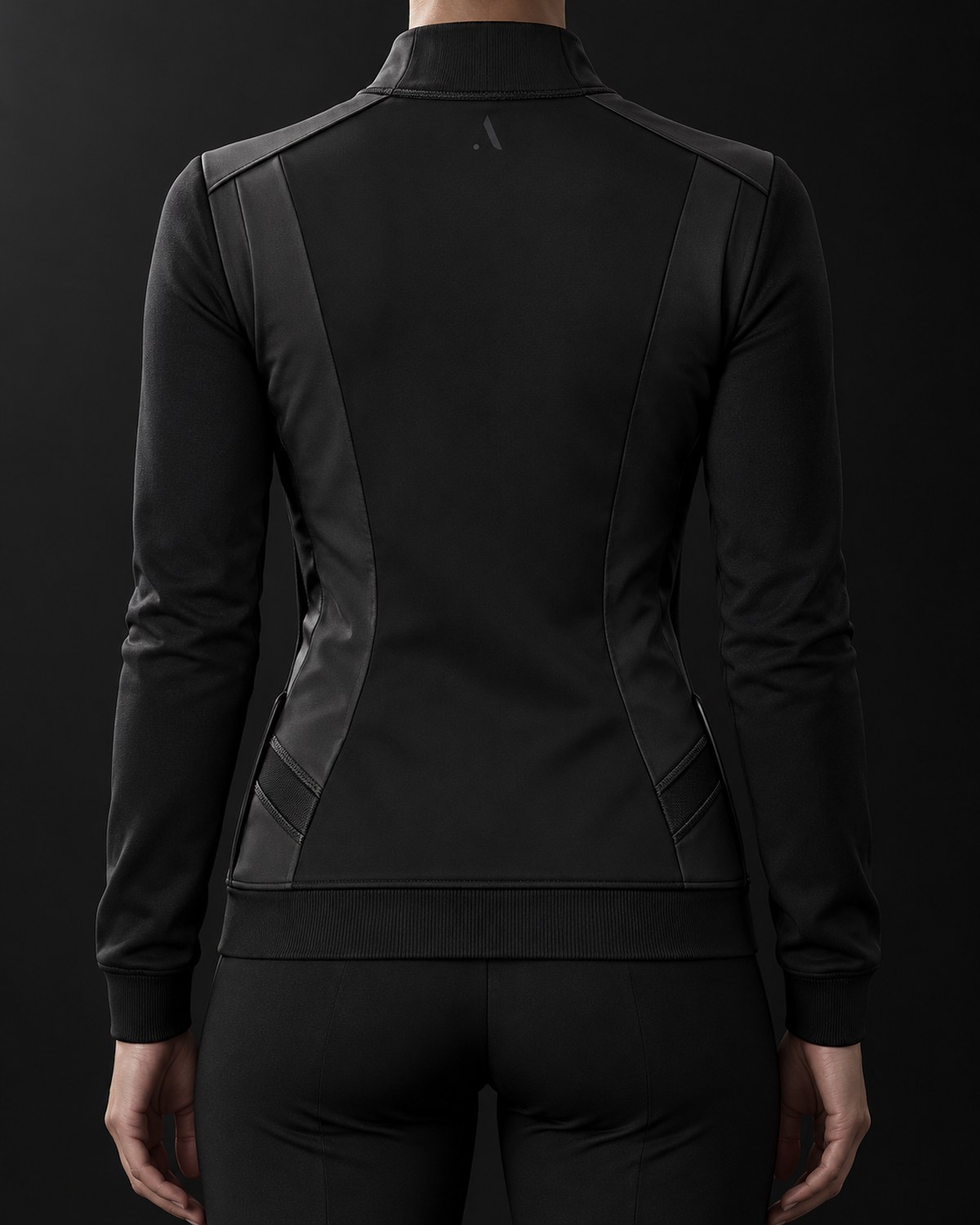 Julie, back view, shoulder yoke and chevron detail