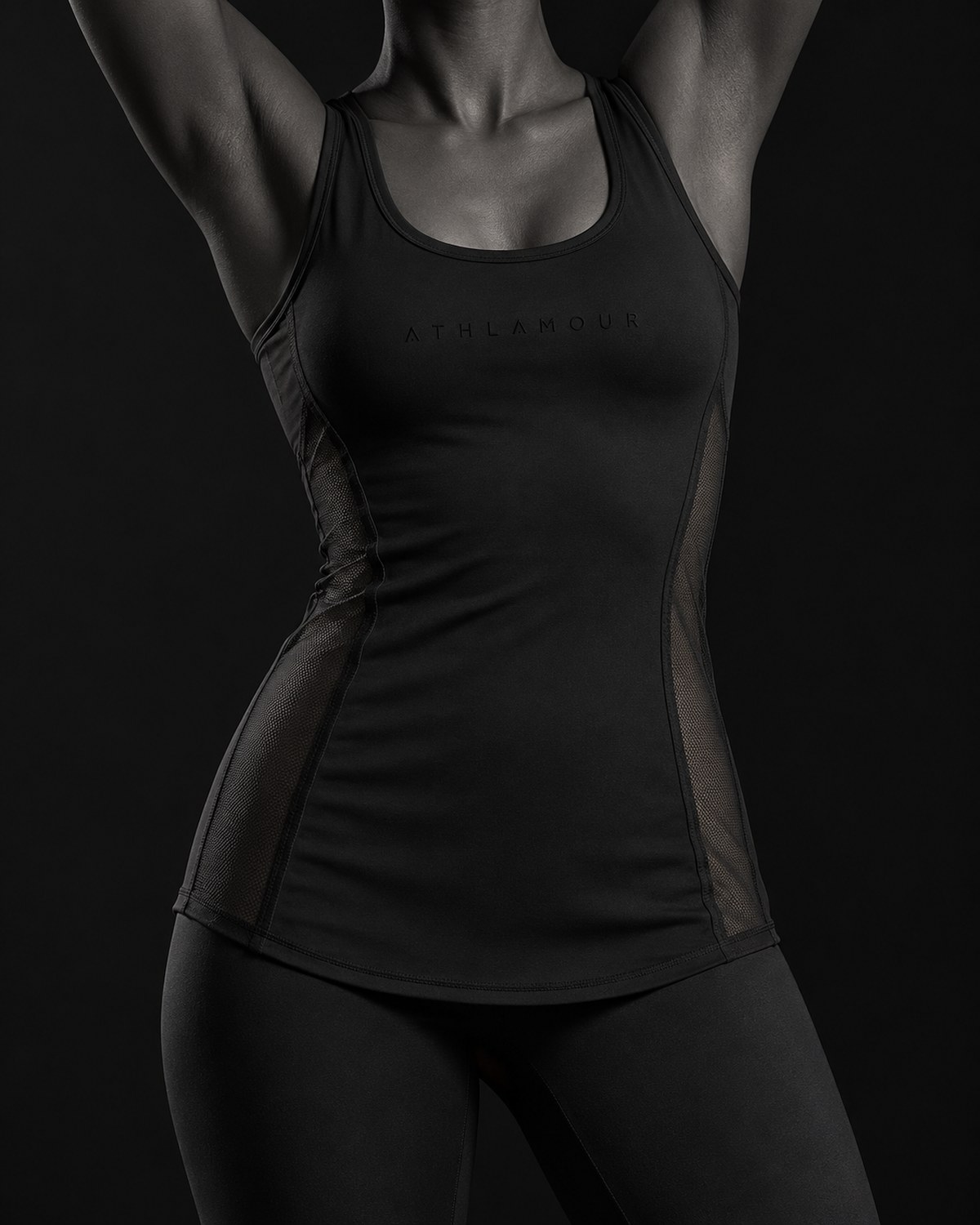 Nicole on a model, slow movement in soft daylight